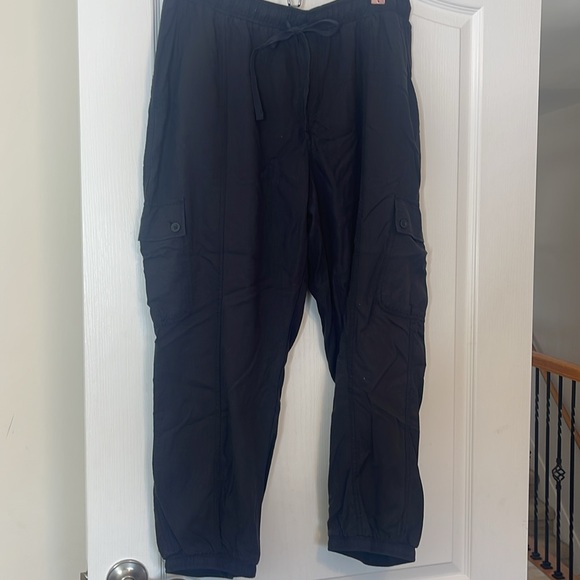 Industry Republic Clothing Black Tencel Cargo Jogger Pants 1X - Picture 5 of 14